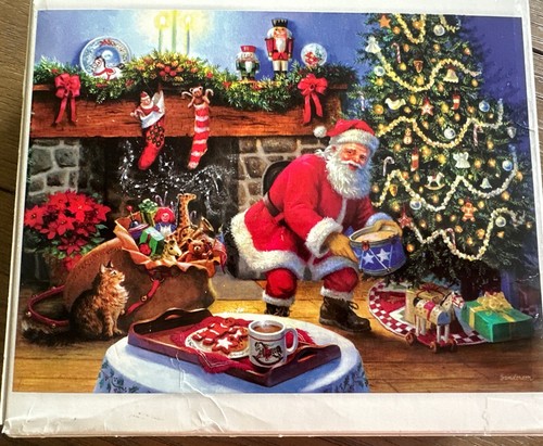 Puzzle babbo natale notte - natale,